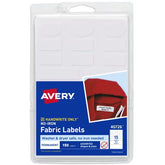 Avery® No-Iron Fabric Labels, Assorted Shapes and Sizes, Washer and Dryer-Safe Labels, Non-Printable, 150 Blank Labels Total (40726)