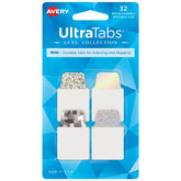 Avery® Ultra Tabs® Luxe Collection Mini Tabs, 1" x 1-1/2", Assorted Holographic Trio Designs, 32 Tabs (74178)