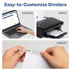Avery® Extra-Wide Big Tab™ Insertable Tab Dividers, 8-Tab, Clear Tabs, Works With Sheet Protectors, 6 Sets (11254)