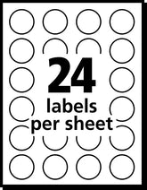 Avery® Removable Color-Coding Labels, Removable Adhesive, Neon Red, 3/4" Diameter, 1,008 Labels (5467)