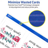 Avery® Arched Place Cards with Sure Feed® Technology, 2-1/16" x 3-3/4", White, 100 Printable Tent Cards (35700)