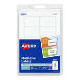 Avery® Removable Labels, Removable Adhesive, 1" x 1-1/2", 500 Labels (5434)