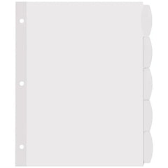 Avery® Big Tab™ Printable White Label Dividers, Easy Peel Labels®, 5 Tabs per Set, White (20 Sets of 14434)