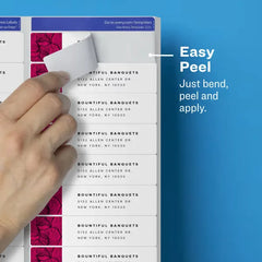 Avery® Matte Clear Address Labels, Sure Feed™ Technology, Inkjet, 1" x 4", 200 Labels (18661)