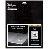 Avery® PermaTrack® White Asset Tag Labels, 1/2" x 1", 672 Labels (61527)