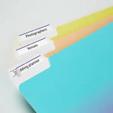 TrueBlock® File Folder Labels, 2/3” x 3-7/16”, 750 Printable Labels, Permanent Adhesive, White/Purple (5666)