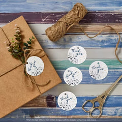 Avery® Round Tags with Sure Feed® Technology, 2" Diameter, Matte White, 120 Round Tags with Strings, Print-to-the-Edge, Laser/Inkjet Printable Tags (80512)