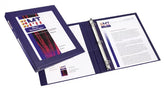 Avery® Framed View Binder, 1/2" Slant Rings, 120-Sheet Capacity, Navy Blue (68051)