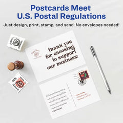 Avery® Postcards with Sure Feed® Technology, 4" x 6", Matte White, 100 Blank Postcards for Inkjet Printers (8386)