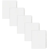 Avery® A-Z Legal Exhibit Dividers for 3 Ring Binders, 25-Tab Sets, Allstate® Style, 5 Binder Divider Sets (31700)