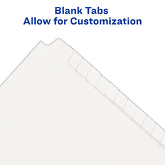 Avery® Standard Collated Legal Dividers Avery Style, Letter Size, Blank Tab Set (11959)