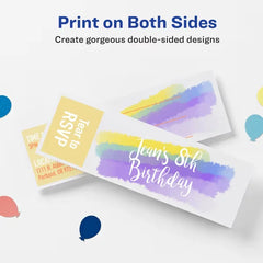 Avery® Printable Tickets with Stubs, 2-3/4" x 8-1/2", Laser/Inkjet, 100 Blank Tickets (16430)