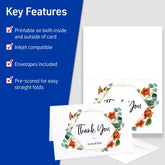Avery® Half-Fold Greeting Cards with Envelopes, 5-1/2" x 8-1/2", Matte White, Inkjet Printers, 20 Total (3265)