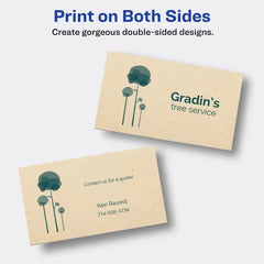 Avery&reg; Kraft Brown Business Cards with Sure Feed&reg;  Technology, 2" x 3.5", Laser/Inkjet, 150 Business Cards (28311)
