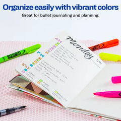 Avery(R) Hi-Liter(R) Pen-Style Highlighters, SmearSafe(R), Chisel Tip, 3 Assorted Color Highlighters (25860)