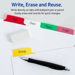 Avery&reg; Big Tab&trade; Write & Erase Dividers, 5-Tab Set, Multicolor Divider Tabs, 1 Set of Binder Dividers (23076)