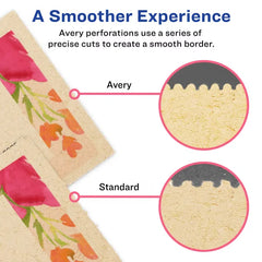 Avery&reg; Kraft Brown Business Cards with Sure Feed&reg;  Technology, 2" x 3.5", Laser/Inkjet, 150 Business Cards (28311)