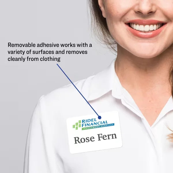 Avery&reg; Flexible Printable Name Tags, 2-1/3" x 3-3/8", Matte White, 400 Removable Name Badges for Laser and Inkjet Printers (5395)