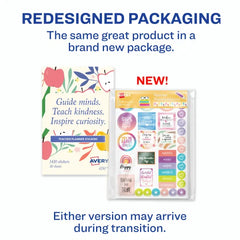Avery&reg; Teacher Planner Stickers Pack, 30 Sheets of Teacher Planner Stickers, Set of 1,430 Stickers for Your Planner, Journal or Calendar (6781)