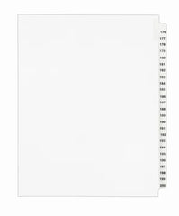 Avery&reg; Standard Collated Legal Dividers Avery Style, Letter Size, 176-200 Tab Set (1337)
