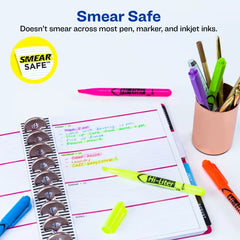 Avery(R) Hi-Liter(R) Pen-Style Highlighters, SmearSafe(R), Chisel Tip, 6 Assorted Color Highlighters (23585)