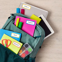 Avery&reg; Durable Labels, 3/4" x 1-3/4", Assorted Neon Border Colors, Water-Resistant Labels, 60 Rectangle Labels Total (41442)