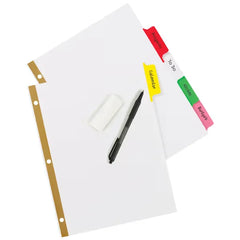 Avery&reg; Big Tab&trade; Write & Erase Dividers, 5-Tab Set, Multicolor Divider Tabs, 1 Set of Binder Dividers (23076)
