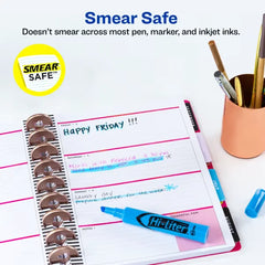 Avery(R) Hi-Liter(R) Desk-Style Highlighters, SmearSafe(R), Chisel Tip, 1 Light Blue Highlighter (07746)