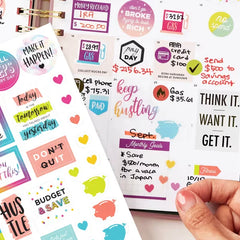Avery&reg; Budgeting Planner Stickers Variety Pack, 30 Sticker Sheets, 1,230 Stickers Total (6788)