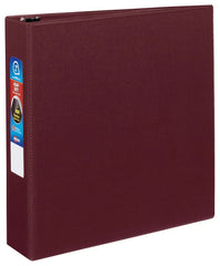 Avery&reg; Heavy-Duty Binder, 2" One-Touch Rings, 540-Sheet Capacity, DuraHinge&trade;, Maroon (79362)