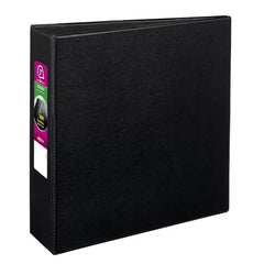 Avery&reg; Durable Binder, 3" Slant Rings, 600-Sheet Capacity, DuraHinge&trade;, Black (27650)
