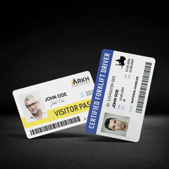 Durable ID Cards, 2.125" x 3.375", Laser Printable Both Sides, Blank White, 80 Total (61610)