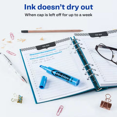Avery(R) Hi-Liter(R) Desk-Style Highlighters, SmearSafe(R), Chisel Tip, 1 Light Blue Highlighter (07746)