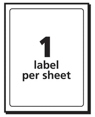 Avery&reg; Removable Labels, Removable Adhesive, 3" x 5", 40 Labels (5450)