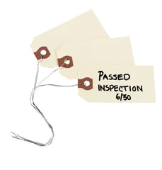 Avery&reg; Shipping Tags, Manila, Wired, 6-1/4" x 3-1/8", 1,000 Tags (12608)