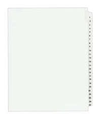Avery&reg; Standard Collated Legal Dividers Avery Style, Letter Size, 1-25 Tab Set (1330)