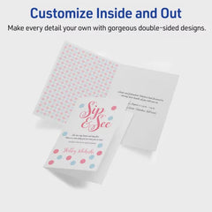 Avery&reg; Half-Fold Greeting Cards with Envelopes, 5-1/2" x 8-1/2", Matte White, Inkjet Printers, 20 Total (3265)