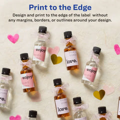 Avery&reg; 1-1/2" x 1-1/2" Square Labels with Sure Feed, 600 Labels, Permanent Adhesive, Matte White (22805)