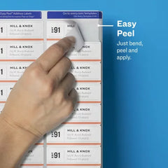 Avery&reg; Matte Clear Address Labels, Sure Feed&trade; Technology, Laser, 1" x 2-5/8", 300 Labels (15660)