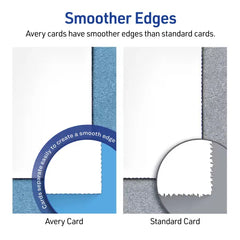 Avery&reg; Print-to-the-Edge Tent Cards with Sure Feed&reg; Technology, 2" x 3-1/2", White, 2-Pack, 320 Place Cards Total (5812)