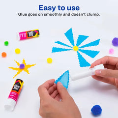 Avery(R) Glue Stick, White, 0.26 oz., Washable, 3 Permanent Glue Sticks (00164)