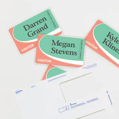 Avery&reg; Self-Laminating Name Badges with Clips, 2-1/4" x 3-1/2", White Printable Inserts, 30 Clip Style Badges (5362)