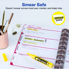 Avery&reg; Hi-Liter&reg; Desk-Style Highlighters, SmearSafe&reg;, Chisel Tip, 1 Yellow Highlighter (07742)