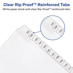 Avery&reg; Collated Legal Dividers Allstate&reg; Style, Letter Size, I - X Tab Set (82319)