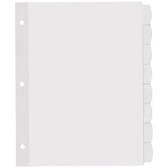Avery&reg; Big Tab&trade; Printable White Label Dividers, Easy Peel Labels&reg;, 8 Tabs per Set, White (4 Sets of 14433)