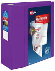 Avery&reg; Heavy-Duty View 3 Ring Binder, 5" One Touch EZD&reg; Rings, 2.3/4.8" Spine, 1 Purple Binder (79816)