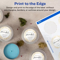 Avery&reg; Glossy White Round Labels with Sure Feed&trade;, 2-1/2" Diameter, 90 Labels, Permanent Adhesive (22830)