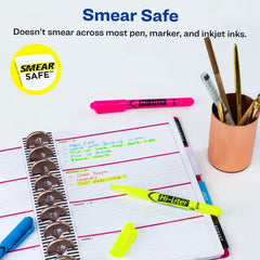 Avery(R) Hi-Liter(R) Pen-Style Highlighters, SmearSafe(R), Chisel Tip, 3 Assorted Color Highlighters (25860)