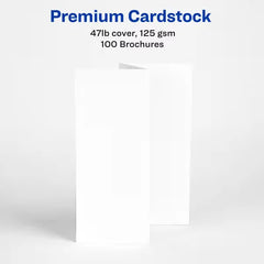 Avery&reg; Tri-Fold Brochures with Mailing Seals, 8-1/2" x 11", Matte White, 100 Brochures for Inkjet Printers (8324)