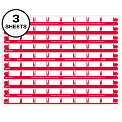 Avery&reg; Print & Apply Clear Label Sheet Refills, Index Maker&reg; Easy Apply&trade; Labels, 8-Tab, 3 Sheets (11226)